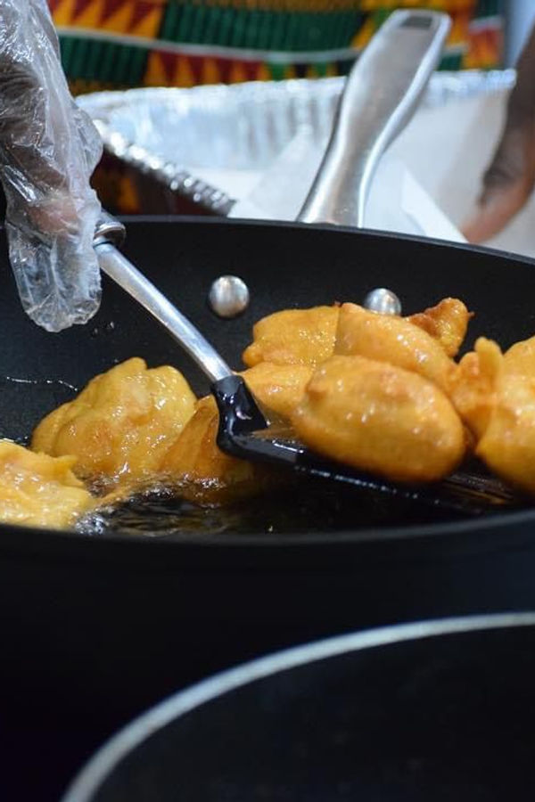 Fresh African food preparation for catering - Global Pot kitchen