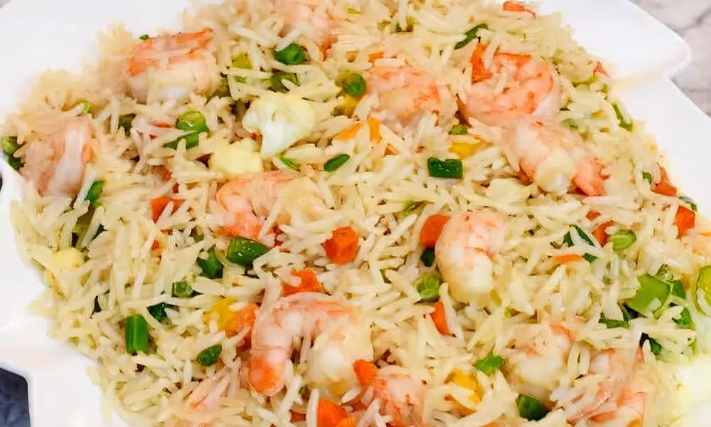 Delicious Coconut Fried Rice at Global Pot Fusion Cuisine in Winnipeg, MB